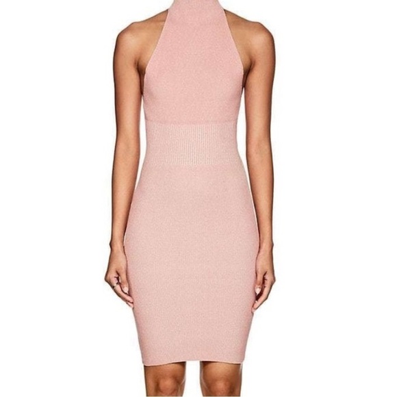 Ronny Kobo Sleeveless Sweater Dress Pink Cream Medium Cut Away - Picture 1 of 8